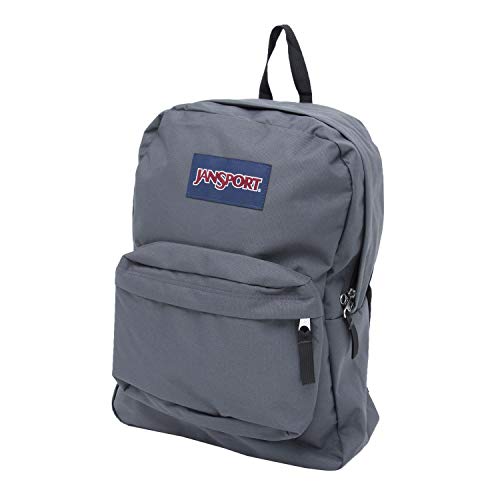 grey jansport bag Big Student Backpack in organizer keeps cords JanSport Superbreak Backpack - Blue