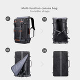 WITZMAN Canvas Travel Backpack Large Laptop Bags Convertible Shoulder Toiletry Bag Hanging Dopp Kit Organizer Water-resistant