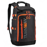 TurnWay Ski/Snowboard Boot Backpack/Ski Boot Backpack | Excellent for Store All Gear | Travel with Waterproof Exterior, Reflective Strip for Men, Women and Youth(Black-Orange)