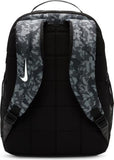 NIKE Unisex Kids Youth Brasilia Backpack - Cat Aop Fa24 Backpack (pack of 1), Black/Black/White, One Size, Young Athletes