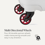 SwissGear 7366 Signature Hardside Expandable Luggage with Spinner Wheels, TSA Lock, White, Checked-Large 27-Inch
