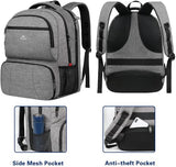 MATEIN Insulated Lunch Backpack for Women, 17.3 Inch Laptop Backpack, Grey