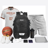 GRANDUP Basketball backpack with ball and shoes compartment Fit Volleyball, soccer, Swim, Gym, Travel, and School, large capacity sports training equipment bags