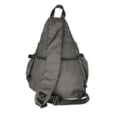 Kawei Knight Large Sling Bag Laptop Backpack Cross Body Messenger Bag Shoulder Travel Rucksack (A-Black)