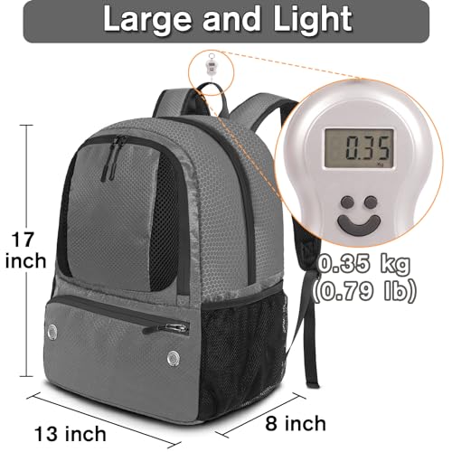 YOREPEK Soccer Backpack, Soccer Bag with Ball Holder and Shoe Compartment