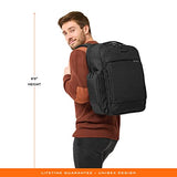 Briggs & Riley Traveler Backpack - Carry On Travel Backpack for Women & Men, Personal Item Travel Bag, Lightweight & Durable, Padded Straps, Fits up to 15" Laptop - Baseline Collection, Black