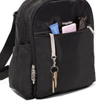 Securtex Anti-Theft Getaway Backpack - 9.4"x13"x5" Travel Safe Bag w/Locking Zippers, Slash-Resistant, RFID