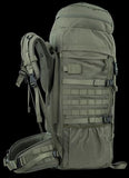 BACKFERRY 75L Tactical Backpack with Internal Frame, MOLLE, and Hydration System