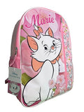 Disney Marie from The Aristocats 16" Pink Nylon School Backpack 16" for Girls, with a Large front Pocket