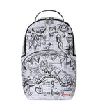Sprayground Class Dismissed Backpack, 100% Polyester, with Velour Laptop Compartment and Gold Zippers
