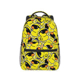 HKHEHOP Cool Duck Cartoon Funny Backpack For School Laptop Bags Bookbag Big Casual Daypack For Student Girls Boys Kids Teens Travel Sports Work