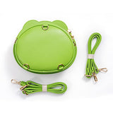 Elallin Cartoon Frog Cute Bag Ita bag Crossbody Purse Backpack for Women (Green)