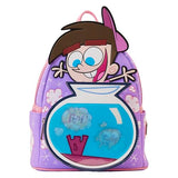 Loungefly Nickelodeon: Fairly Odd Parents Lenticular Timmy Turner with Fishbowl Cosmo and Wanda Mini-Backpack, Amazon Exclusive