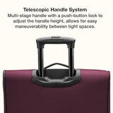 U.S. Traveler Anzio Softside Expandable Luggage with Spinner Wheels, Burgundy, 3-Piece Set (22/26/30)