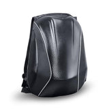 MZS Motorcycle Backpack, 48L Expandable Hard Shell Helmet Backpack for Men Women, Waterproof Motorbike Travel Back Pack Reflective Riding Storage Bag Accessories