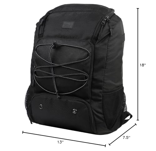 MATEIN Youth Baseball Bag, Softball Bag with Cleats Pocket for Girls, Boys, Adult, Large Baseball Backpack for Men with Fence Hook- Hold 2 Bats, Batting Mitten, Helmet, Caps, Teeball Gear