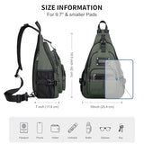 WITZMAN Sling Bag for Men Casual Crossbody Bag with USB Charging Port