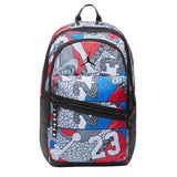 Jordan Jam Air Patrol Backpack Grey Code MA0924-E69, Grey/Red/Blue/Black, Taglia unica