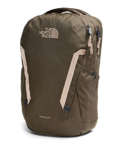 The North Face Vault Everyday Laptop Backpack - Commuter Travel Bag, Water-Repellent Finish, Spacious Compartment, Dark Chestnut/Garnet, One Size