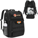 GOBUROS Skate Bag Fits Shoes Up to Us Mens 13, Roller Skate Backpack with Multi Accessory Pockets, Inline Skate Bag for Men And Women, Black