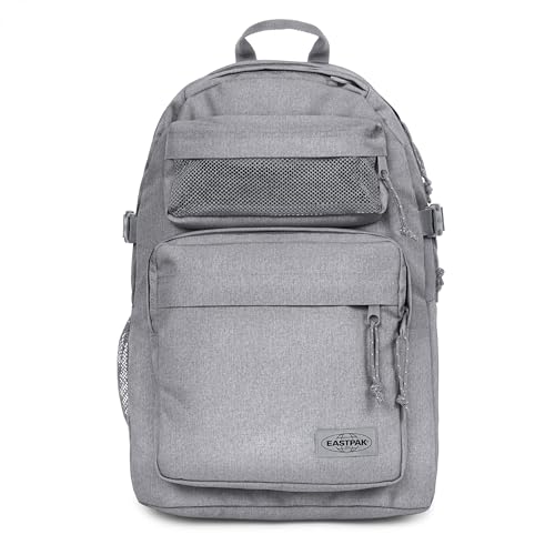 EASTPAK Double Pro – 32L Performance Backpack with 16" Laptop Sleeve, Dual Compartments, Security Pocket, Bottle Holder & Organizer, Sunday Grey