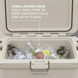 Coleman Pro Heavy-Duty 55qt Wheeled Ultra-Light Premium Hard Cooler, Extra-Thick Insulation Keeps Ice up to 5 Days, 92-Can Capacity, Heavy-Duty Wheels