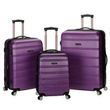 Rockland Melbourne Hardside 3 Piece Expandable Spinner Wheel Luggage Set, (20