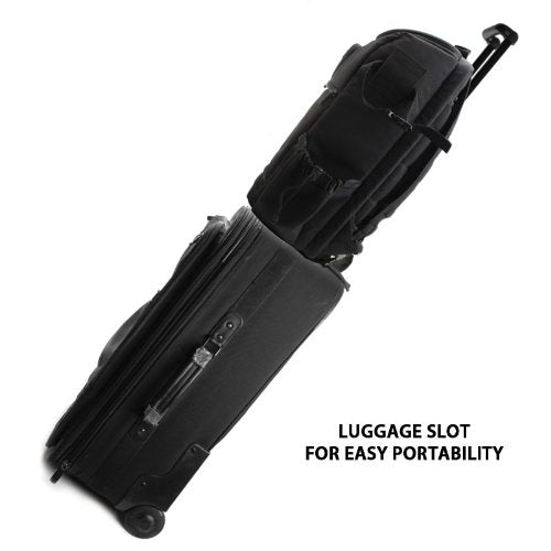 Professional Camera Backpack DSLR Photo Bag with Comfort Strap Design , Laptop , Tripod Holder , Lens and Accessory Storage for Canon EOS Rebel T5 , T5i , T6i and More Full-Sized Digital SLR Cameras