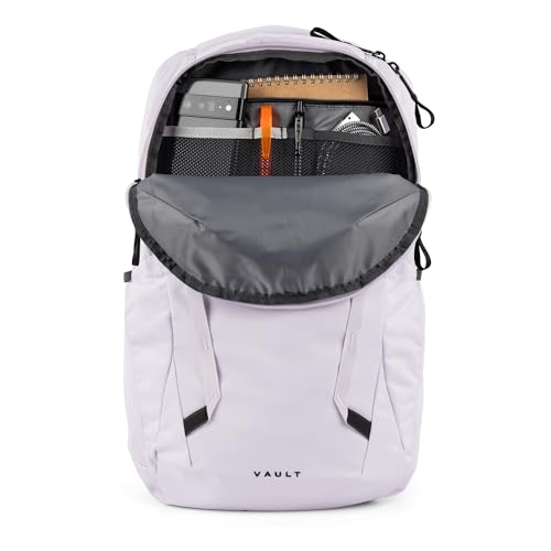 The North Face Women's Vault Everyday Laptop Backpack - Commuter Travel Bag, Water-Repellent, Spacious Main Compartment, Lavendaer Fog, One Size