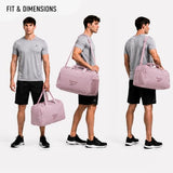 Reebok Compact Carry On Gym Duffle Bag for Women & Men, Adjustable Strap