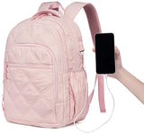 Bluboon Backpack for Women 15.6 Inch Laptop Bookbag College School Backpack Girls Schoolbag Compartment Daypack for Business Travel