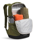 The North Face Lichen Daypack - Everyday Commuter Backpack, Laptop Sleeve, Water Bottle Pockets, Center Front Pouch, Woodland Green/TNF Black, One Size
