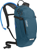 CamelBak M.U.L.E. 12 Mountain Bike Hydration Pack with 100oz Crux Reservoir, All Day Cooling and Smart Storage for Trail Riding, Moroccan Blue/Black