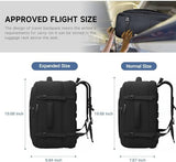 Gieury Carry On Backpack, 50L Travel Backpack, Luggage Backpack TSA Flight Approved Laptop Backpack for Men & Women, Large Expandable 40L Daypack Lightweight Business Weekender Bag, Black