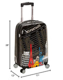 Rockland Departure Hardside Spinner Wheel Luggage, Departure, 2-Piece Set (20/28)