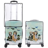 World Traveler Chariot Aviator Cats Pet Lover 3-Piece Hardside Expandable Spinner Luggage Set with TSA Lock