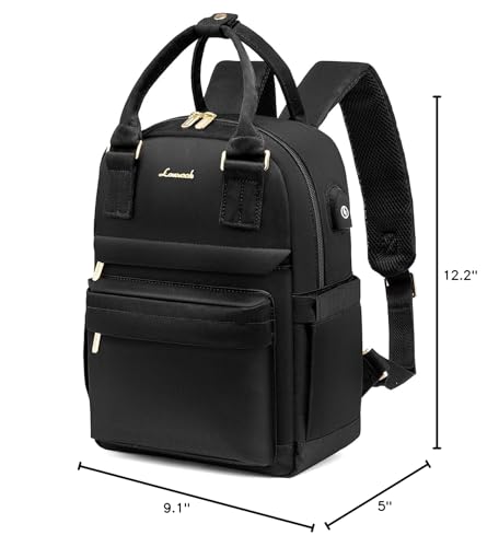 LOVEVOOK Mini Backpack for Women Stylish Waterproof Backpack Purse with USB Port, Cute Bookbag for College School Travel