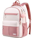 RJEU Backpack for School, Water Resistant Ergonomic Cute Bookbag for Teen Girls, College, Middle & High School Students Bookbag, Anti-Theft 15.6 Inch Laptop Backpack