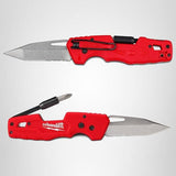Milwaukee FASTBACK Folding Utility Knife w/Blade Multifunctionality, Red-black