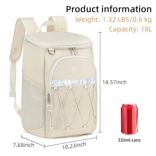 Backpack Cooler Backpack 26 Cans Insulated Leak Proof for Women Men Beach Camping Picnic Fishing Hiking Lunch Backpack Waterproof Cooler