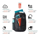 Gregory Rhune 28L Unisex Everyday Commuter Backpack, One Size Fits All, Carbon Black