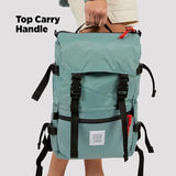 Topo Designs Rover Pack Classic Backpack - Daily Daypack for Commutes, Day Trips, Hikes, Iconic Denver Design, PFAS-Free, Fair Trade (Forest/Goldenrod)