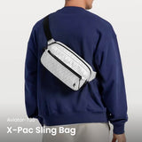 tomtoc 3.5L X-Pac Sling Bag with RFID Blocking Crossbody Pack for Men Women