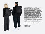 WOLFpak 25L Tactical Gym Backpack (Alpha Black) Durable 1000D Waterproof Oxford Material with MOLLE Webbing, Laptop Pocket & Dual Cup Holders