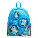 Loungefly Pokemon Water Type Bubbles Mini Leather Backpack, Multicolor, Multicolor, Mini, Casual