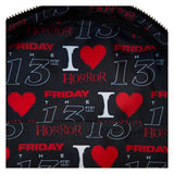 Loungefly Warner Brothers Friday The 13th I Heart Horror Mini Backpack
