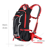 Outdoor Cycling Backpack, Bicycle Backpack, Water Bag Backpack, Mountain Hiking Backpack (red, Single Backpack)