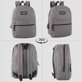 Trail maker Classic 17 inch Backpacks with Adjustable Padded Straps | School Backpacks for Girls, Boys (Grey)