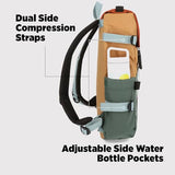 Topo Designs Rover Pack Classic Backpack - Daily Daypack for Commutes, Day Trips, Hikes, Iconic Denver Design, PFAS-Free, Fair Trade (Khaki/Black)