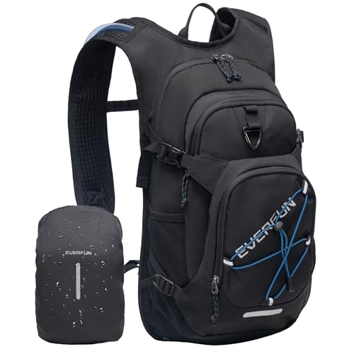EVERFUN Hydration Backpack 18L Hiking Water Backpack with Water Bladder 2L, Women Men Hydration Pack Insulated Daypack Lightweight Hydropack with Rain Cover for Hiking, Cycling, Running, Festivals